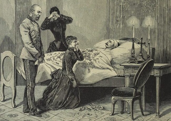 The imperial family mourns the suicide of Crown Prince Rudolf 