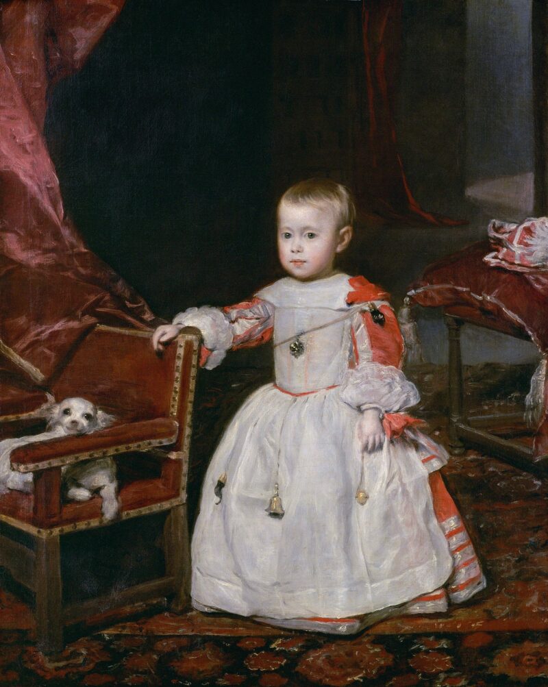 Full-length portrait of Infante Philip Prosper, Prince of Asturias (1657-1661). 